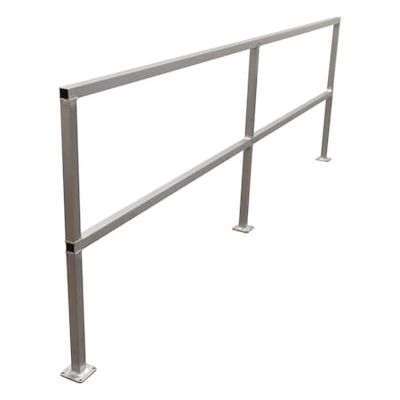 Vestil ALUMINUM SAFETY HANDRAIL NO TOEBOARD 120 IN SQ-A-120